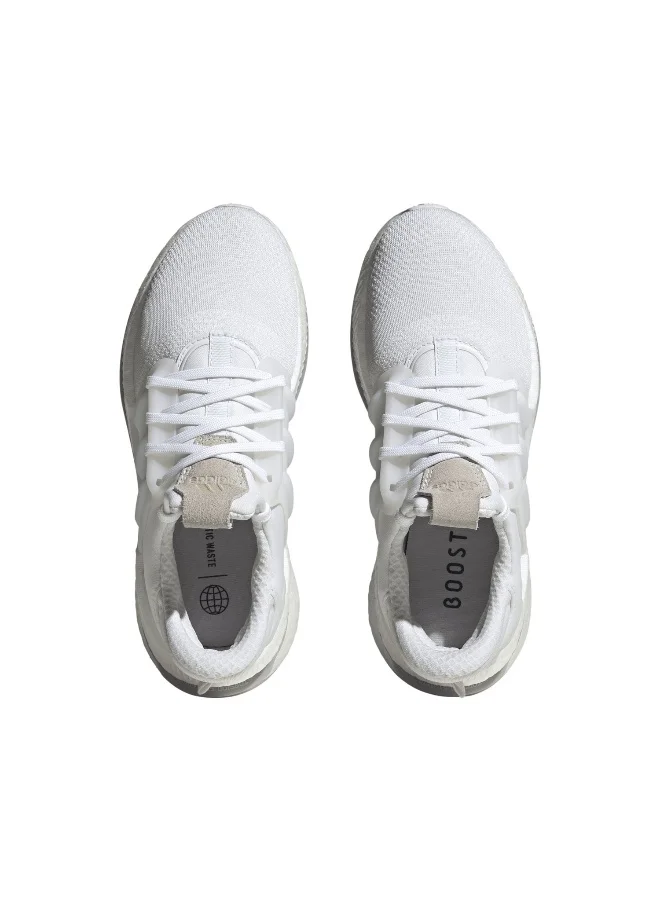 adidas X_Plrboost J سنيكرز أبيض للجري للأطفال للجنسين 3