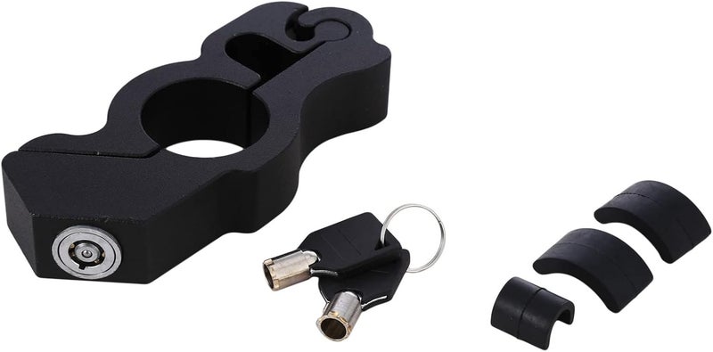 cheekyglo Motorcycle Handlebar Lock Aluminum Alloy Anti Theft Motorcycles Scooters Bike Alarm Brake Handlebar for Easy Storage & Transporting,Black - Image 5