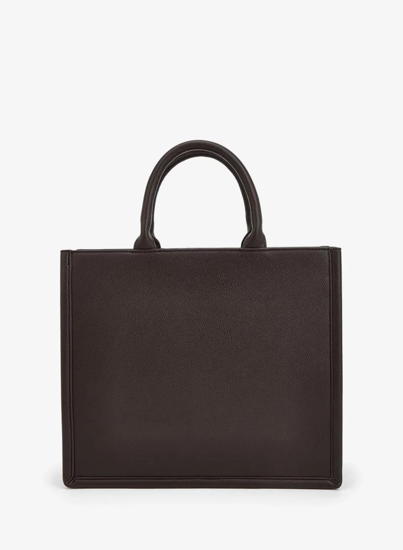 Flora Bella By Shoexpress BROWN Flora Bella Laser Cut Tote Bag With Detachable Strap for Women | Best Price UAE