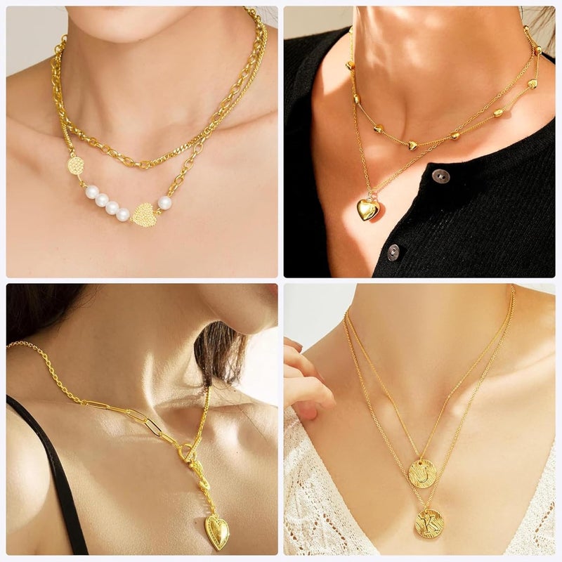 ST logo Hanging Tree Women Girl Boy & Men Jewellery Making 6 Pcs 3 Colour Golden Silver Rose Gold Extender for Chain Set Bracelet Pendant & Necklace (3 Inch 3 Colour) - Image 5