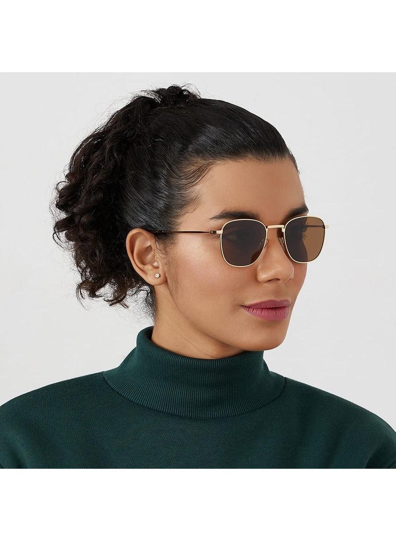 Distinctive Sunscreen Sunglasses With Round Metal Frame - Image 5