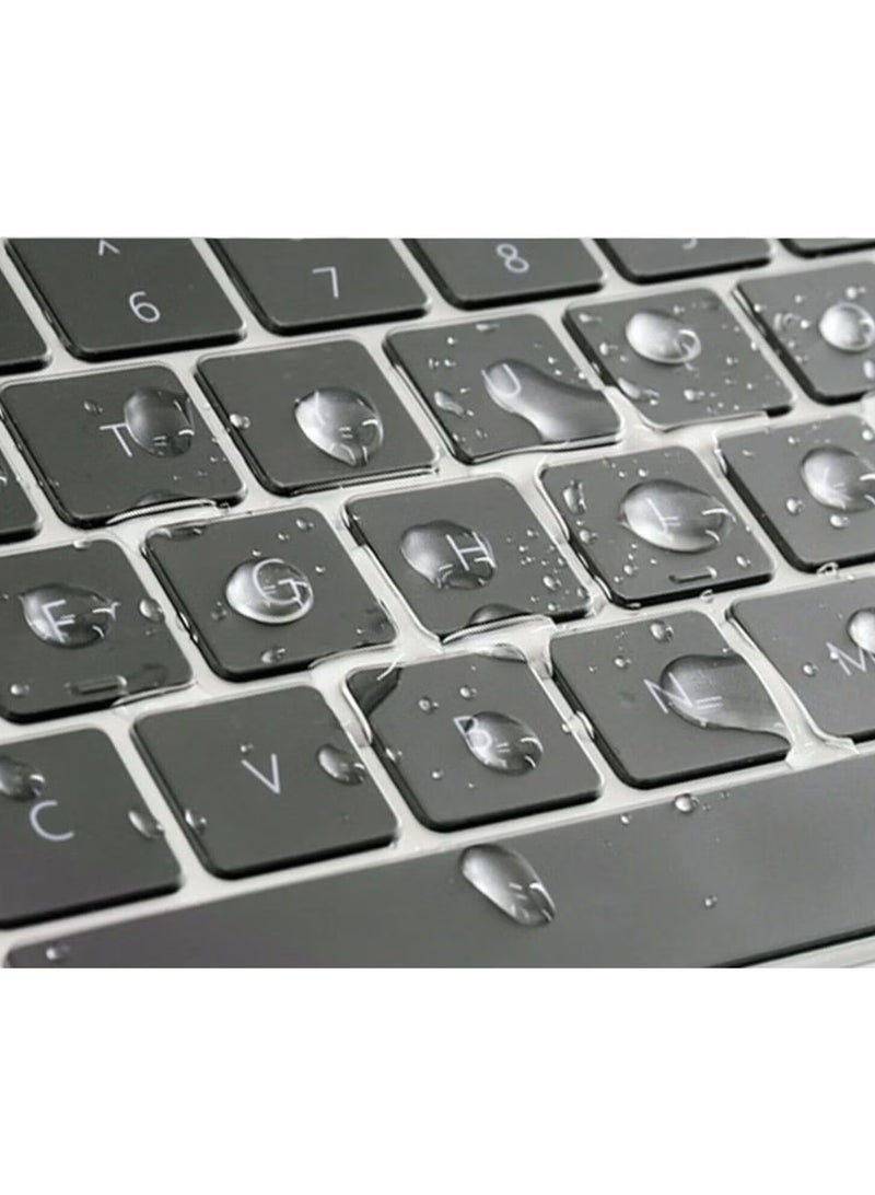 Ultra Thin Silicone Keyboard Cover for MacBook Air 13 Inch A2179 and A2337 for Apple M1 Chip with Touch ID (2021 2020 Release UAE/EU/UK Layout) Keyboard  (Clear) - Image 3