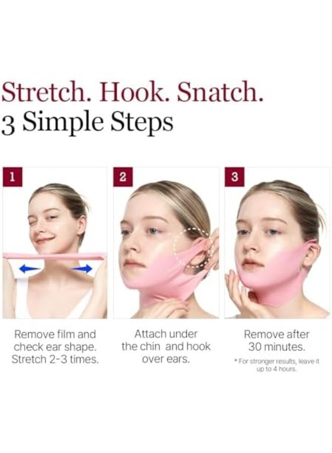 راوند لاب قناع جل عميق بالكولاجين من راوند لاب 4EA | قناع مزدوج للذقن، تبريد فوري وإزالة الشعر، حزام توحيد الوجه، كولاجين، يحسن ترهل البشرة ويشدها، 10 غرام/0.35 أونصة - Image 4