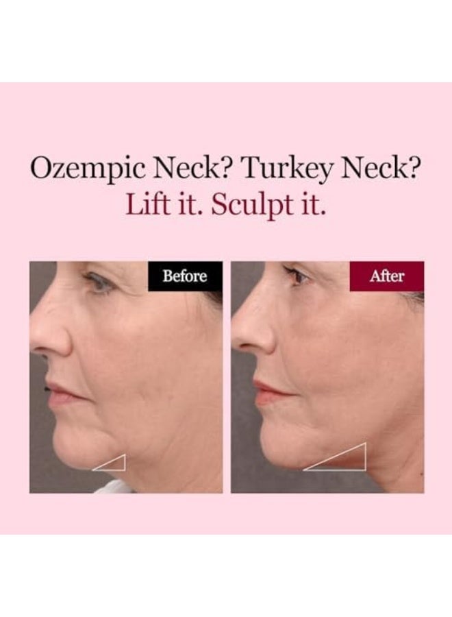 راوند لاب قناع جل عميق بالكولاجين من راوند لاب 4EA | قناع مزدوج للذقن، تبريد فوري وإزالة الشعر، حزام توحيد الوجه، كولاجين، يحسن ترهل البشرة ويشدها، 10 غرام/0.35 أونصة - Image 3