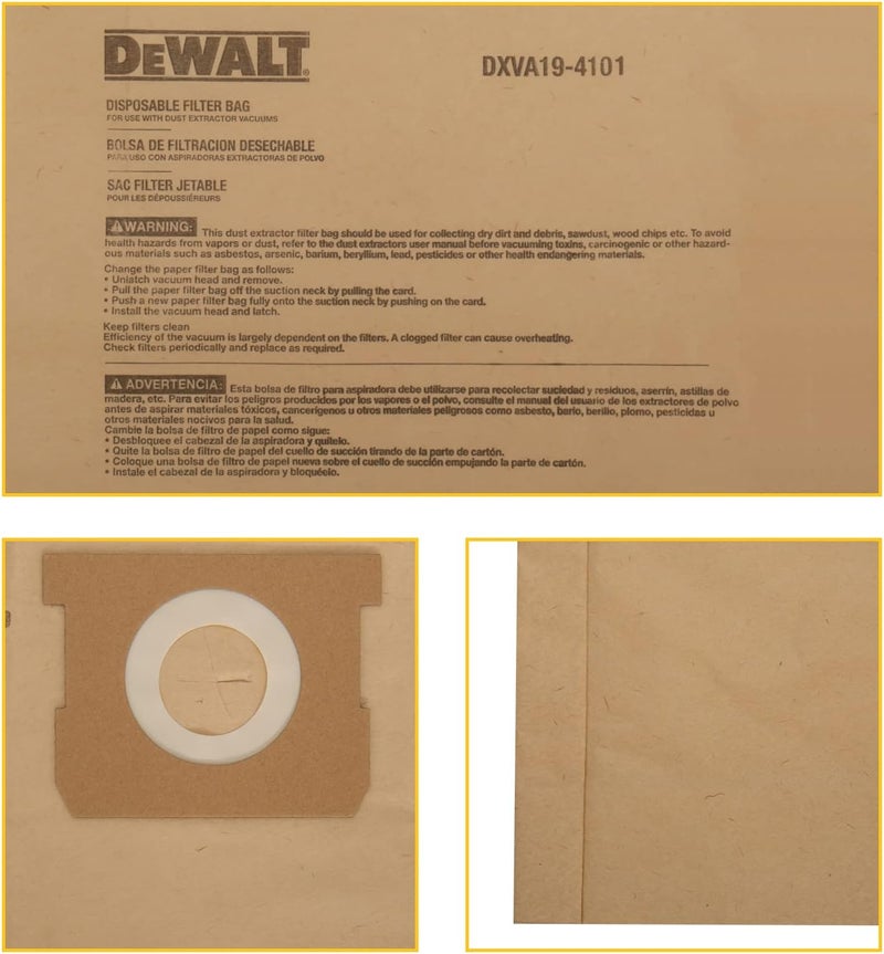 DEWALT DEWALT DEWALT Dust Bag 6 10 Gallon - Image 3