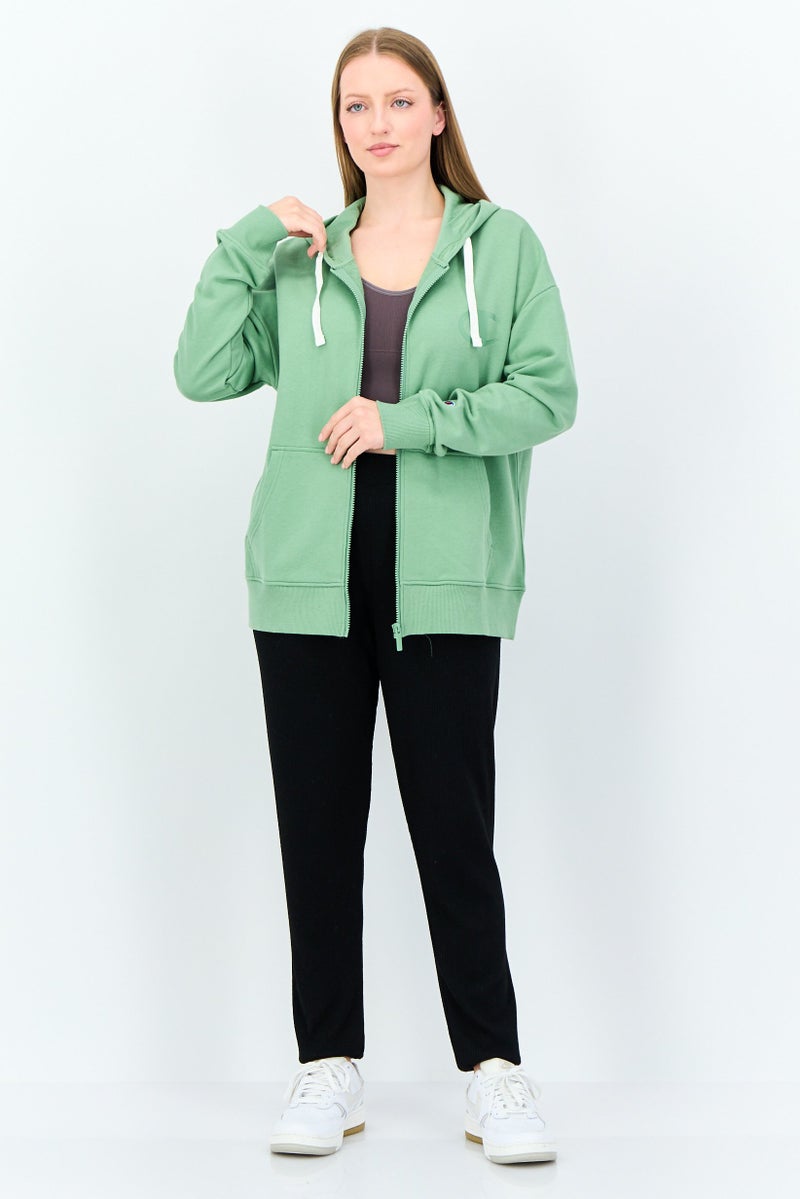 Champion Women Sportswear Fit Long Sleeve Outdoor Hoodie, Sage Green - Image 3