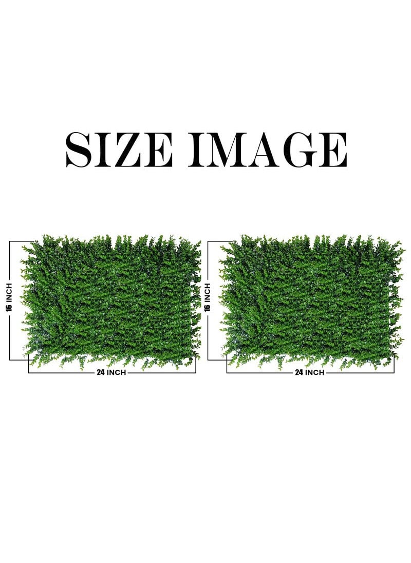 Art Street Artificial Wall Grass for Wall Dcor Artificial Wall Grass Panel for Home Decoration Grass Mat for Wall Decorative Plastic Foldable Wall Grass PanelSet of 4Green 24 x 16 inches  - Image 4