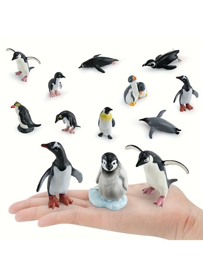 Penguin Model Set 19pcs Arctic Animal Figurines Collection - Image 5