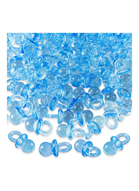 Pack Of 144 Mini Acrylic Baby Pacifiers, Blue