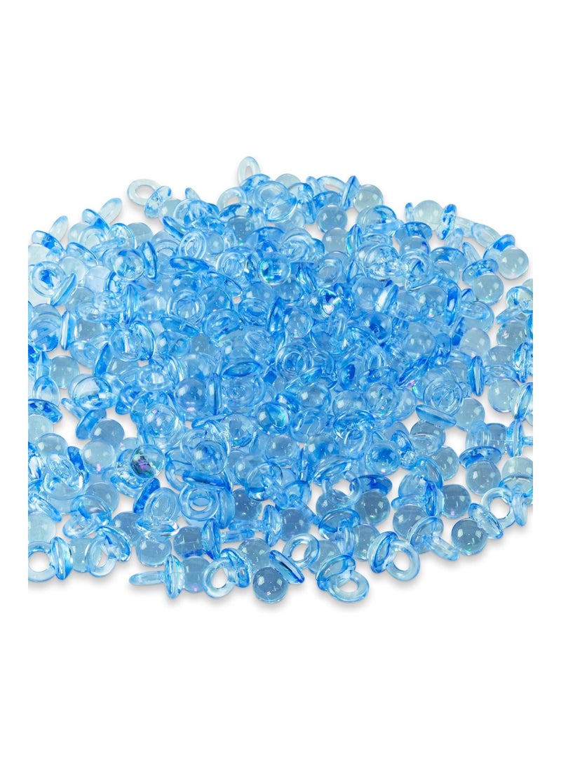 Pack Of 144 Mini Acrylic Baby Pacifiers, Blue