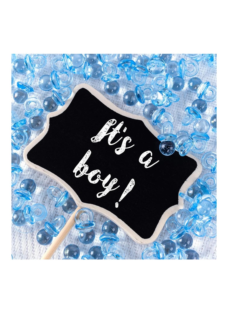 Pack Of 144 Mini Acrylic Baby Pacifiers, Blue