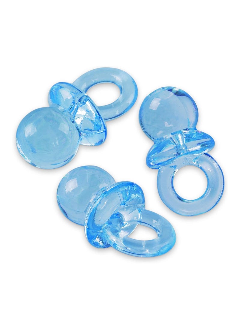 Pack Of 144 Mini Acrylic Baby Pacifiers, Blue