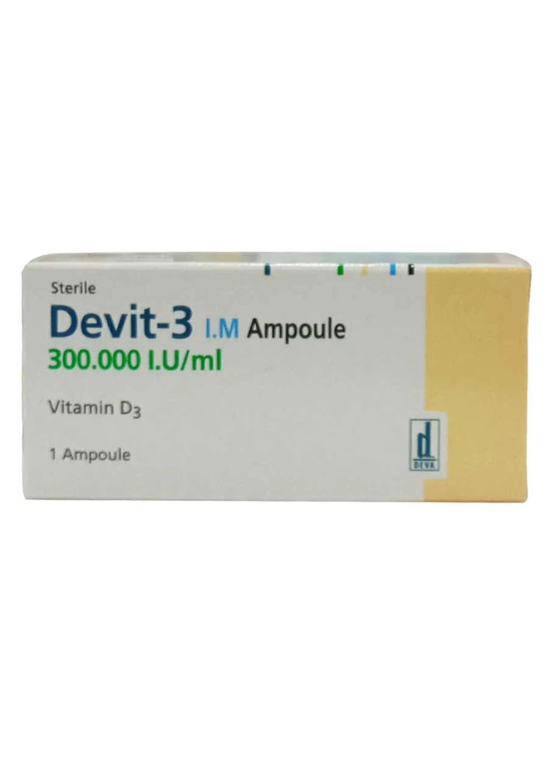 Devit-3 Vitamin D3 300000 IU Ampoule 1ml | High Potency Bone & Immunity Support |