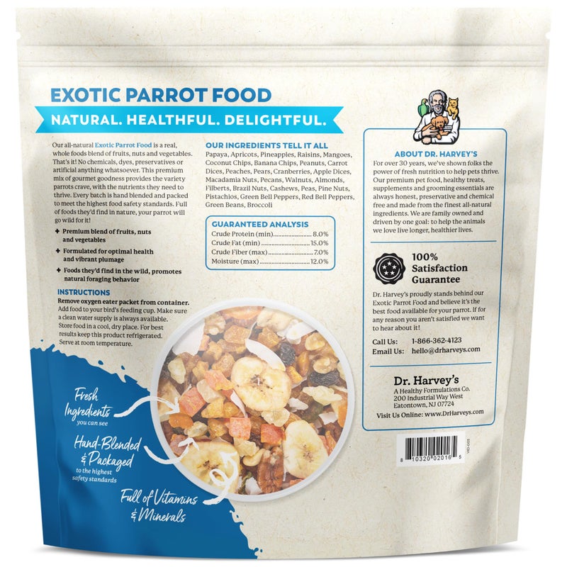 Dr. Harvey's Exotic Parrot Blend, Seedless Blend of Natural Food for Large Parrots - Image 5