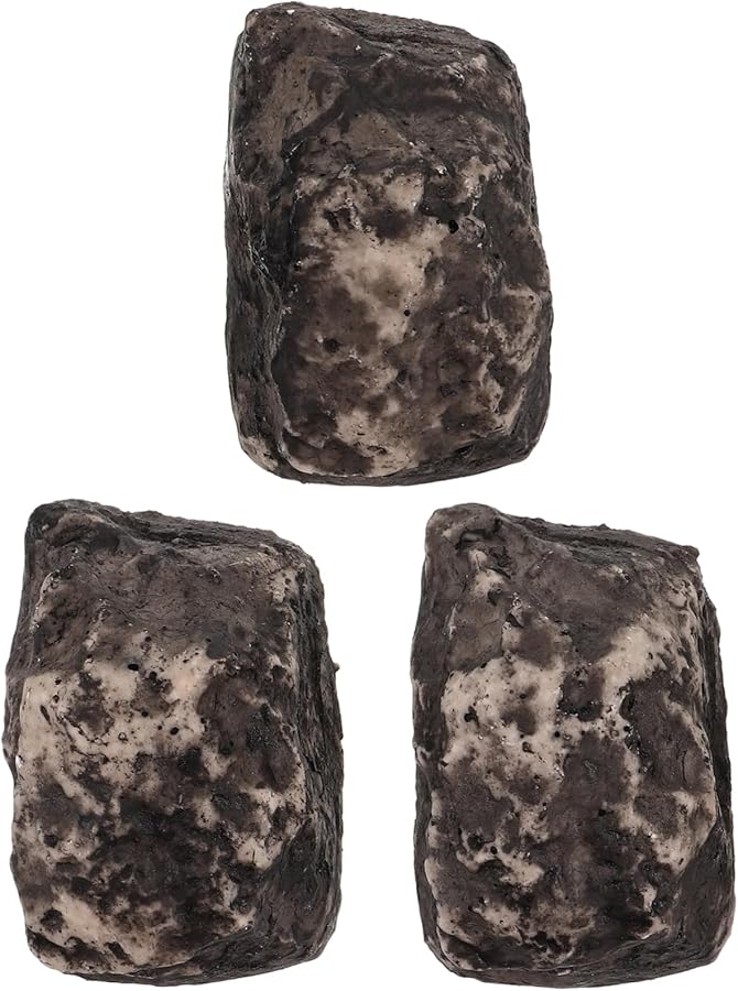 3Pcs Artificial Stone Key Holder Hidden Key Box Decorative Resin Storage Box for Outdoor Garden - Image 2