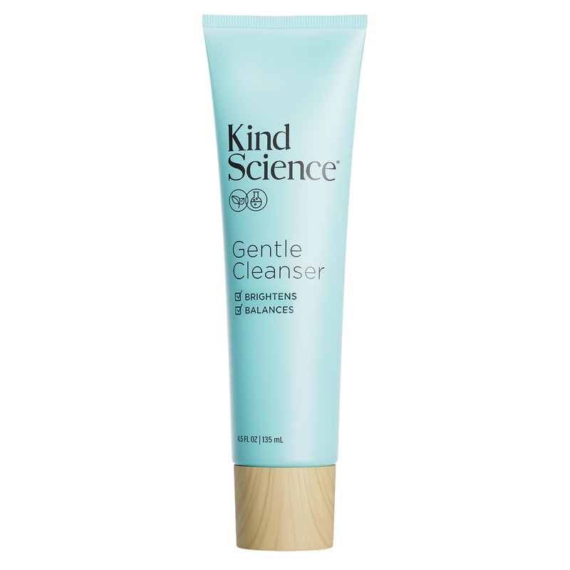 Kind Science Gentle Face Cleanser  Face Wash for Women  Makeup Remover with Vitamin C  Facial Cleanser for Dry Skin  Paraben Dye  Fragrance Free Cruelty Free 45 fl oz