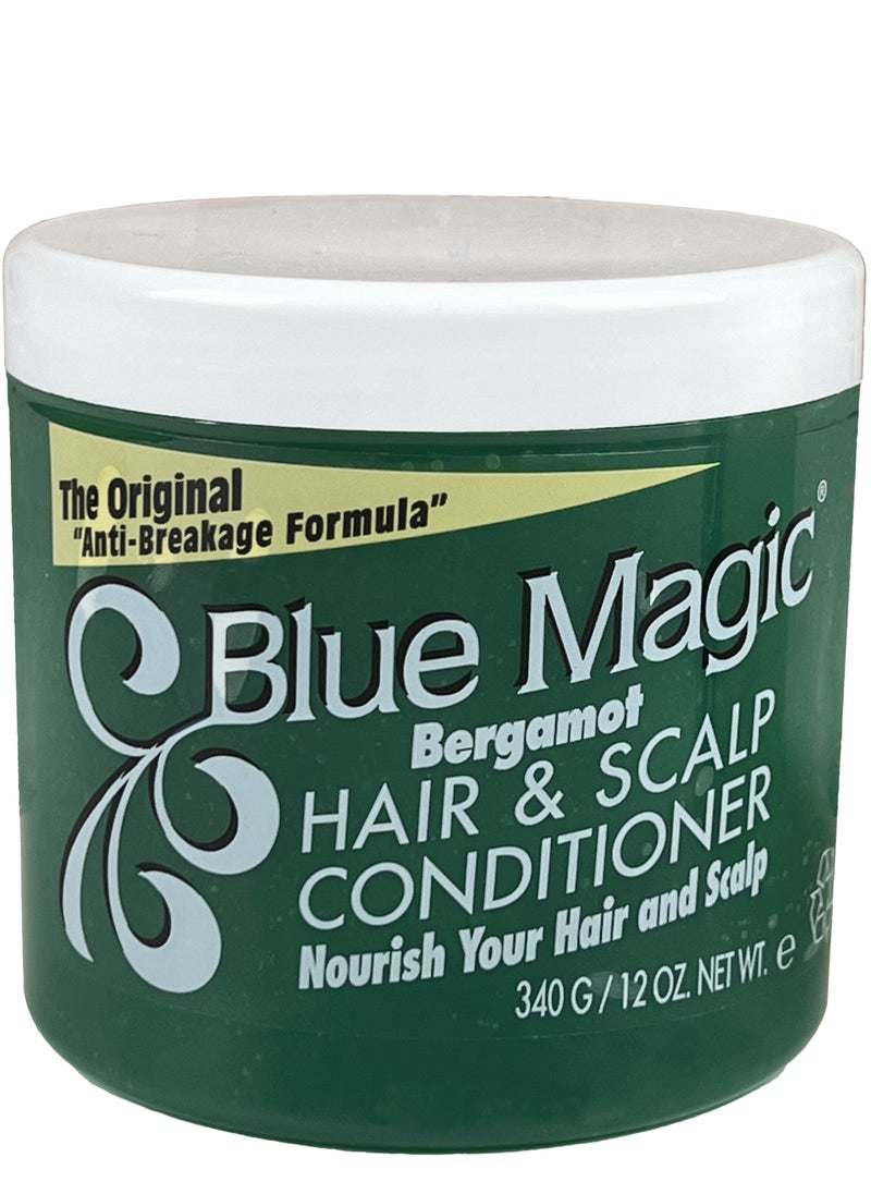 BLUE MAGIC Bergamot Hair & Scalp Conditioner 12 Oz (340 G) 