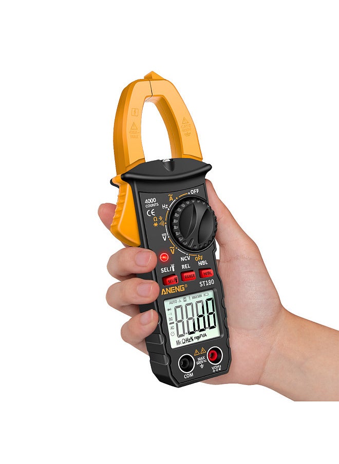 ANENG - ST180 4000 Counts Digital Clamp Multimeter AC DC Voltage AC Current Meter NCV Tester Universal Meter  -30~1000℃ Temperature Resistance Capacitance Frequency Diode Measurement - Image 1