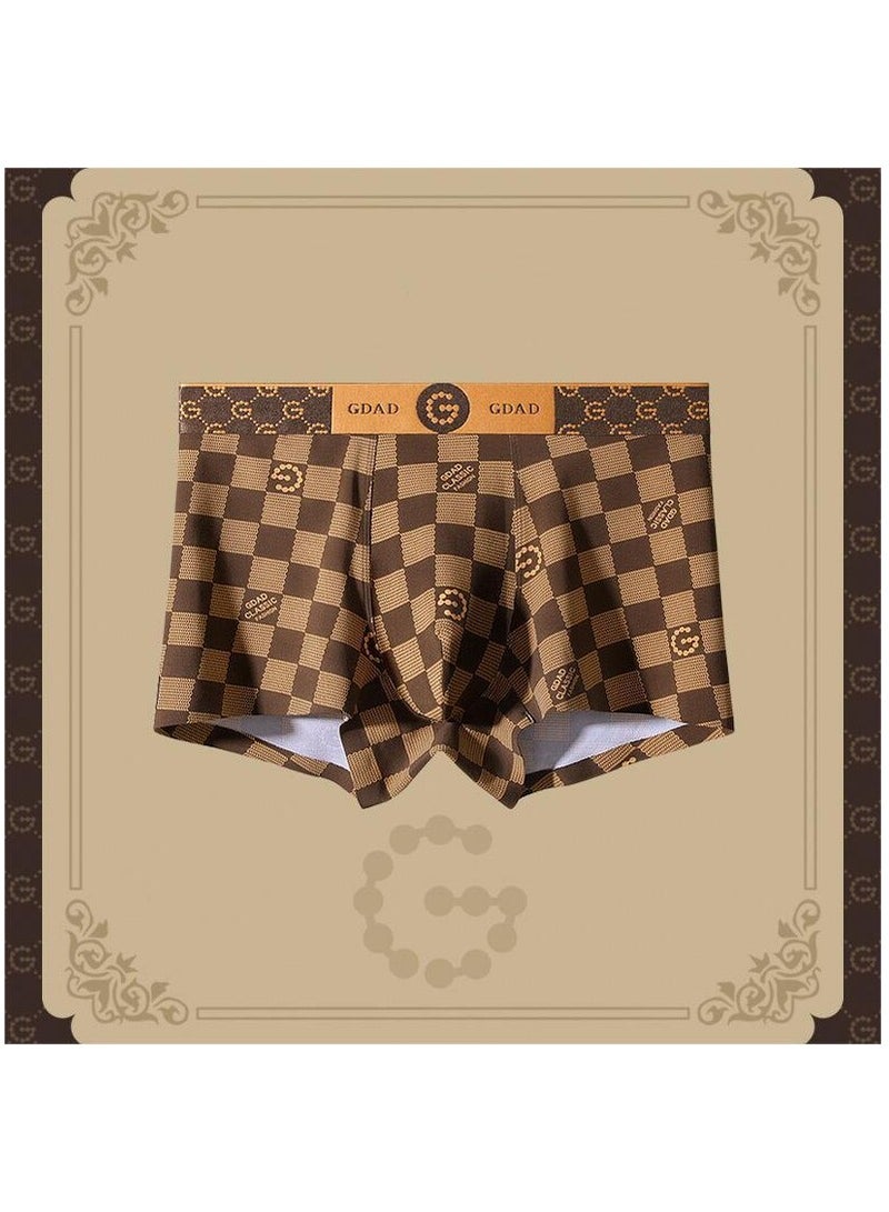 Boxed Men's Fashionable Printed Summer Lightweight Boxed Underwear Set Of 3 Pieces  - Image 4