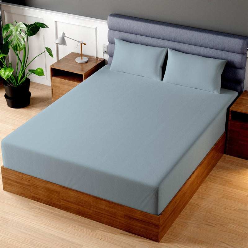 Superity Linen Fitted Sheet  100 Cotton Twin XL Size Mattress Cover  Soft Smooth and Comfortable  200 Thread Count  Bed Sheet Stretches to 12 inches for Snug Fit