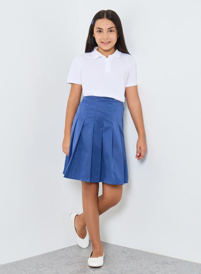 ستايلي تيشيرت بولو قطن أبيض للبنات - Image 3