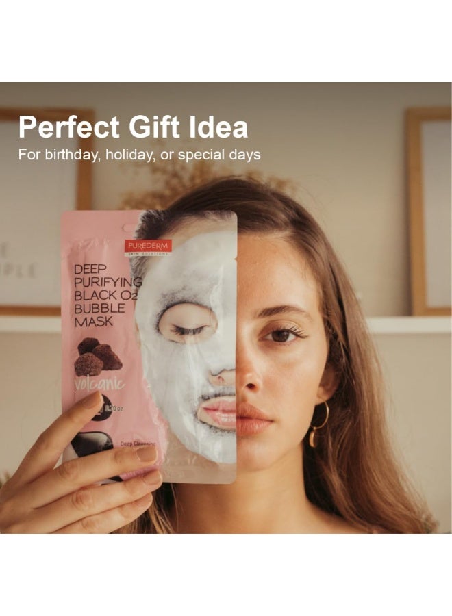 بيور ديرم قناع الفقاعات الأسود المنقّي العميق بالأكسجين البركاني، عبوة من قطعة واحدة - Image 5