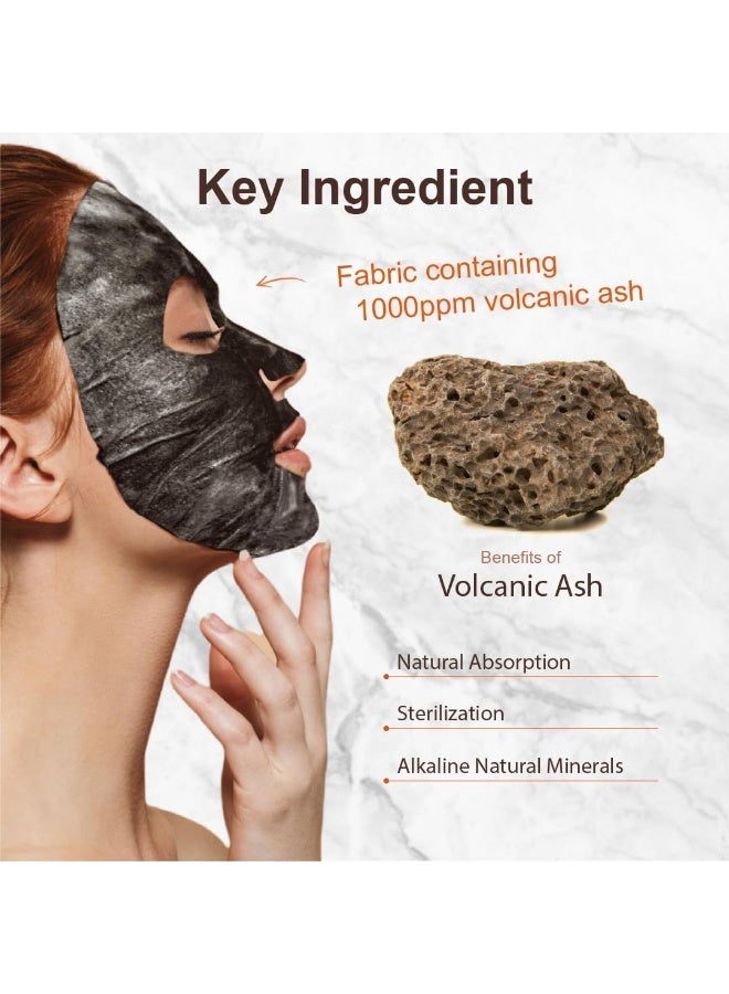 بيور ديرم قناع الفقاعات الأسود المنقّي العميق بالأكسجين البركاني، عبوة من قطعة واحدة - Image 2