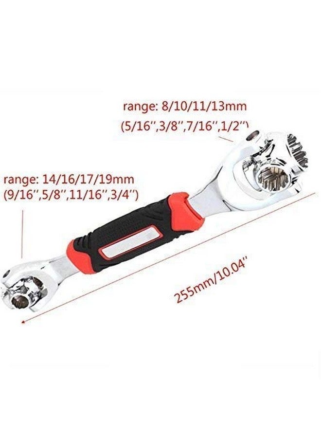 Brezzycloud Multi-Function Torx head Tiger Socket Wrench, 48 Tools In One with 360 Degree Rotating Head Works with Spline Bolts, 6-Point, 12-Point, and Any Size Standard or Metric - Image 3