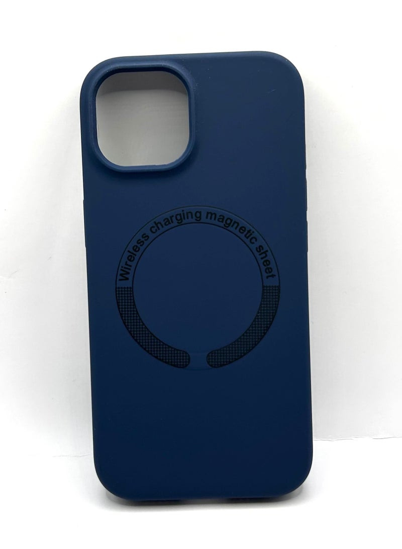 Silicone case for iphone 15 - blue