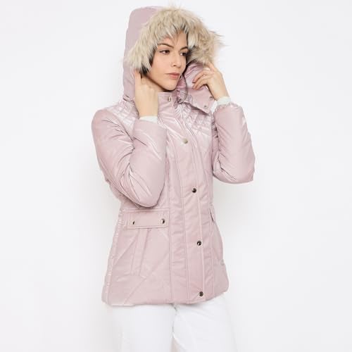 Duke Stardust Women Full Sleeve Quilted Jacket (SDZ4147_Onion_XL) - Image 2