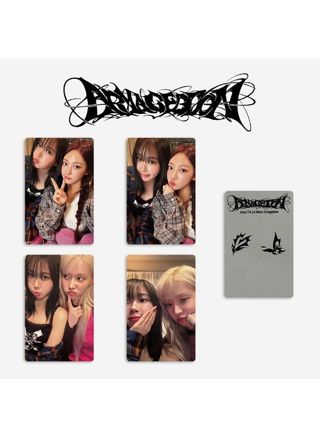 NIBEMINENT 4 Pcs Kpop Aespa Armageddon Lomo Cards Card For Fans Collection Gifts - Image 1