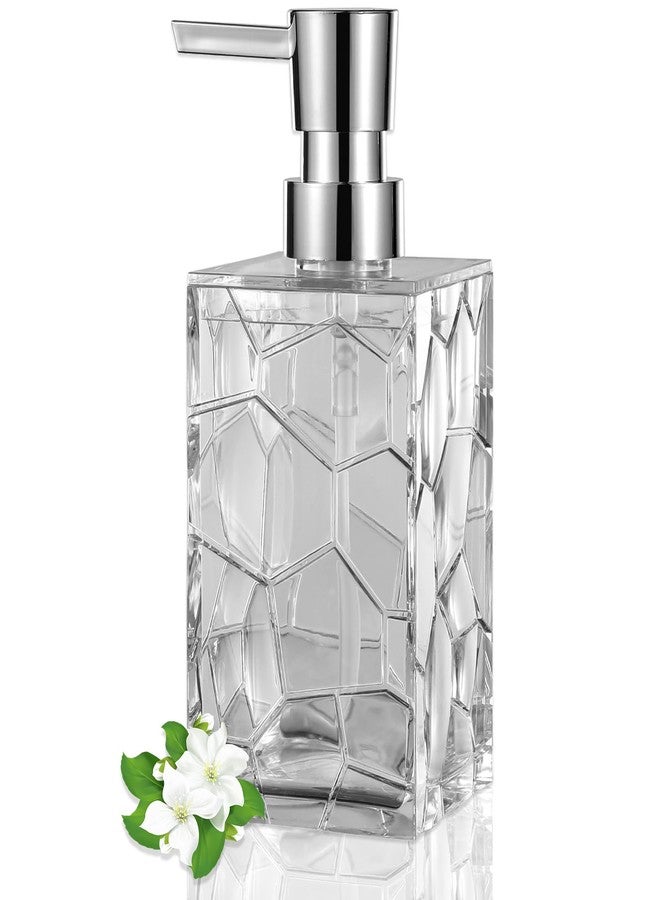 JiatuA Hand Soap Dispenser, Clear Acrylic Plastic Liquid Pump Bottles Refillable Lotion Dispenser for Bathroom Decor Kitchen College Dorm - Image 1