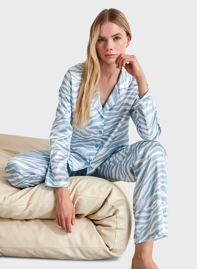trendyol Printed Pyjama Set