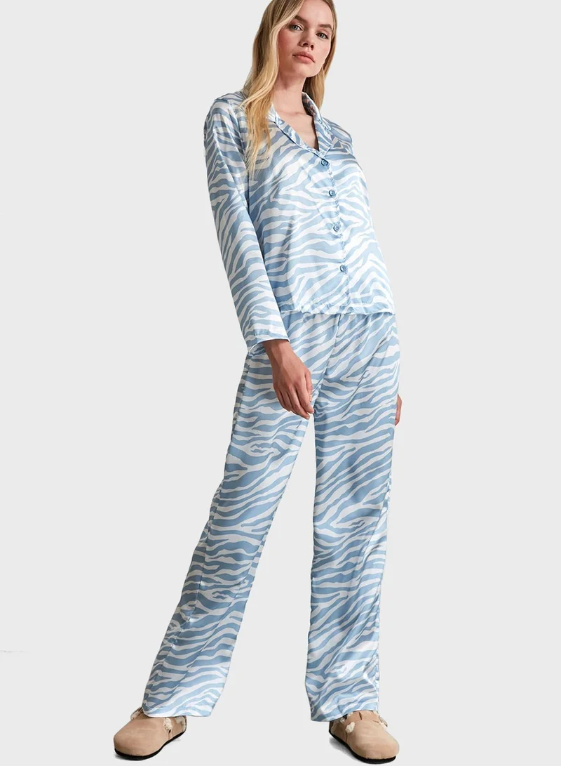 trendyol Printed Pyjama Set