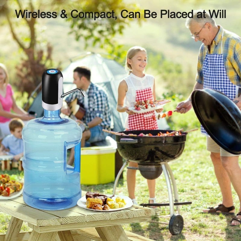 Raxon Innovation Automatic Wireless Water Can Dispenser Pump for 20 Litre Bottle Can WhiteBlack - Image 2