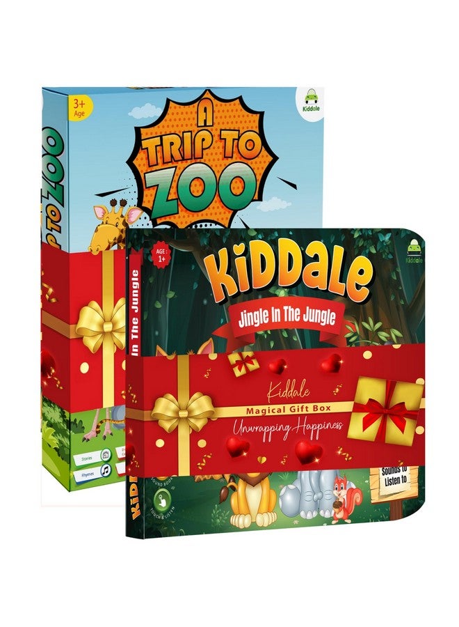 Kiddale 2-Pack Trip to Zoo and Jingle in The Jungle Musical Interactive Sound Books - Image 1