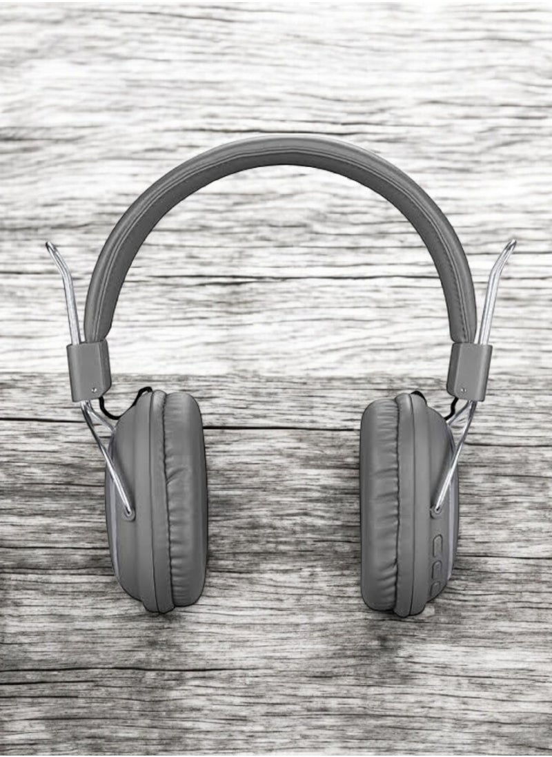 SODO - Sodo Sd-1004 Wireless Music Headset with Built-in Microphone for Walk and Talk - Grey - Image 1