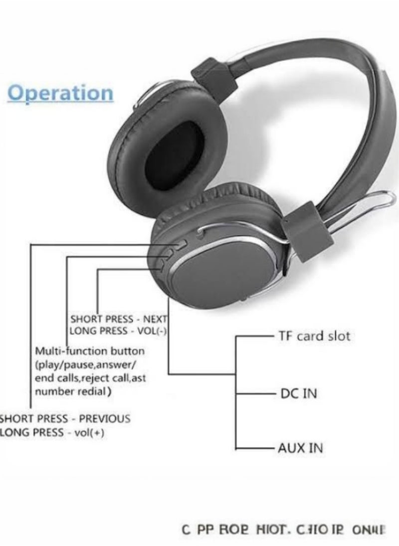 SODO - Sodo Sd-1004 Wireless Music Headset with Built-in Microphone for Walk and Talk - Grey - Image 1