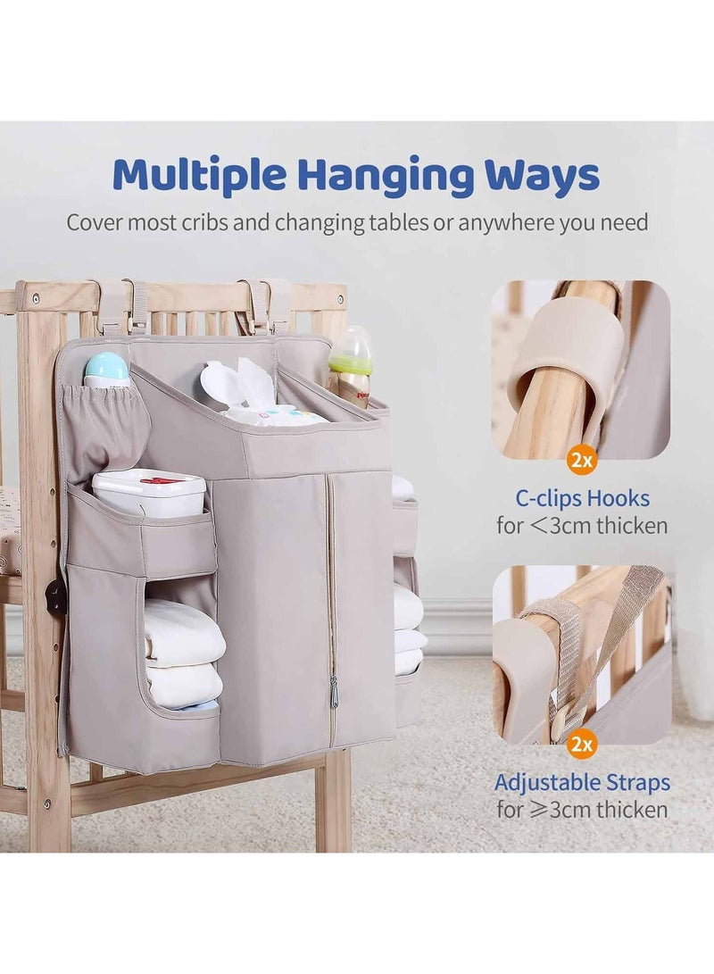 general Crib storage bag bedside hanging bag bedside storage bag storage bag diaper washable storage bag - Image 3