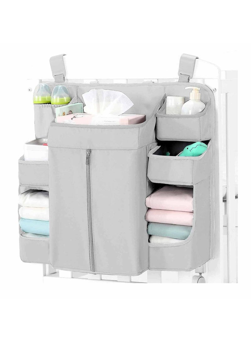 general Crib storage bag bedside hanging bag bedside storage bag storage bag diaper washable storage bag - Image 1