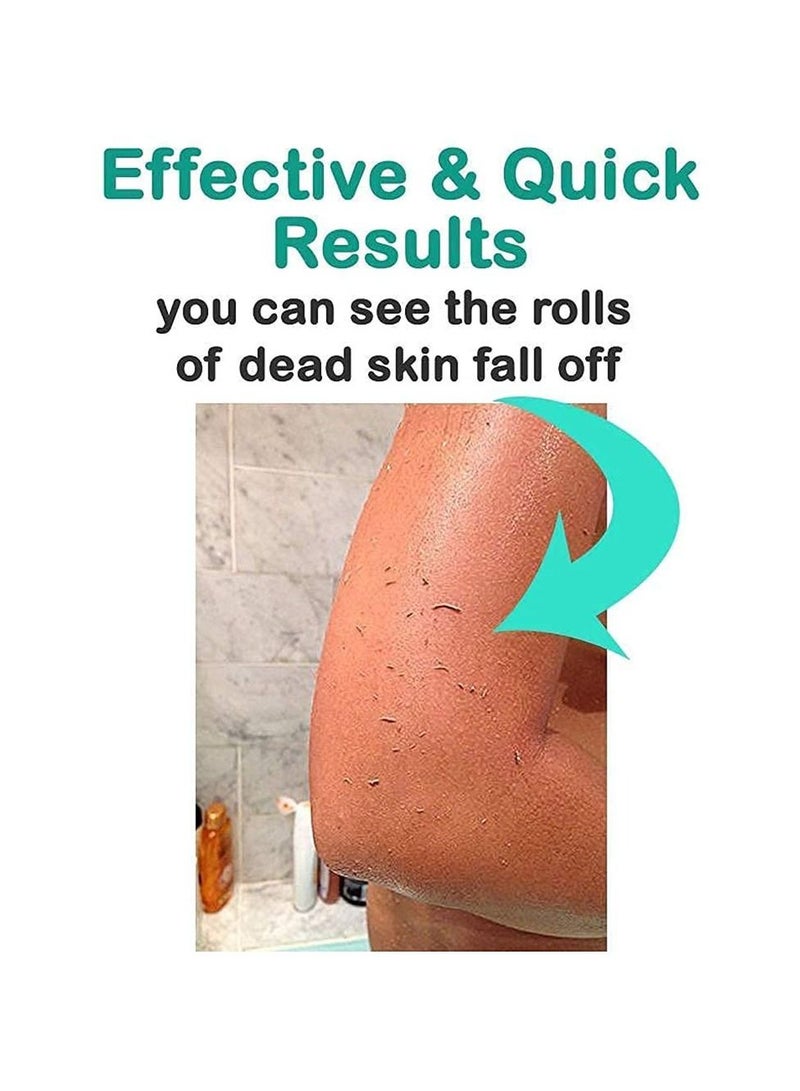 3 Pack Exfoliating Bath Glove Scrub Mitt Micro dermabrasion Premium Wash Glove for Bath or Shower for All Skin Types and Improve Blood Circulation Shower Spa Dead Skin Cell Remover - Image 2