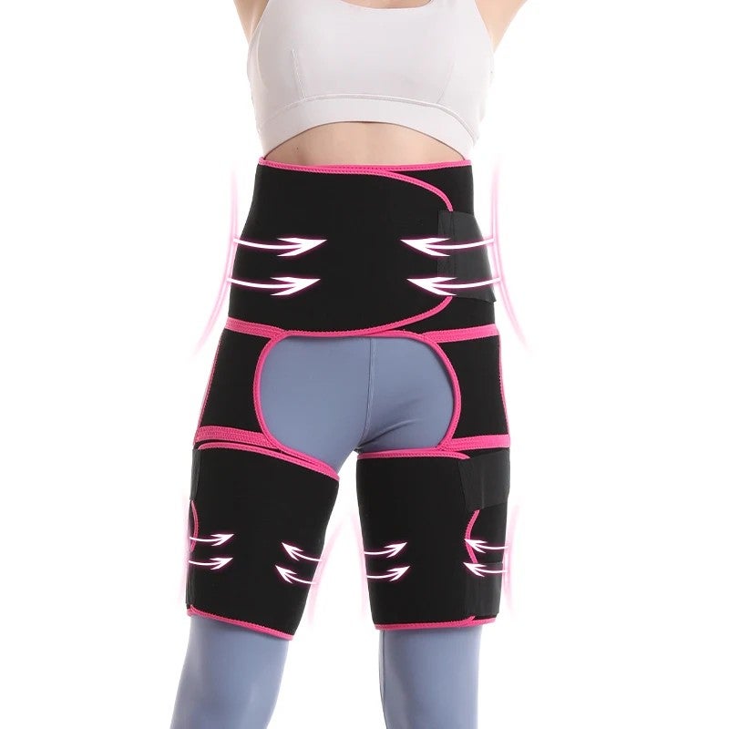 Bluejw 5024# High Waist Slim Thigh Trimmer Neoprene Tummy Butt Lifter Waist Legs Trainer Belt Waist Trimmers - Image 4