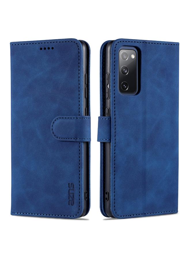 The Bros Case For Samsung Galaxy S20 FE / S20 Lite / S20 Fan Edition / S20 FE 5G / S20 FE 2022 Skin Feel Calf Texture Horizontal Flip Leather Case with Card Slots & Holder & Wallet