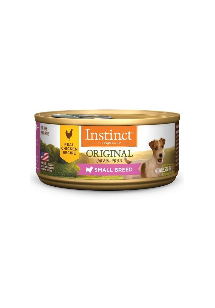 Instinct طعام رطب للكلاب من نوع إنستينكت أوريجنال للكلاب الصغيرة بنكهة الدجاج - 5.5 أونصة - Image 1