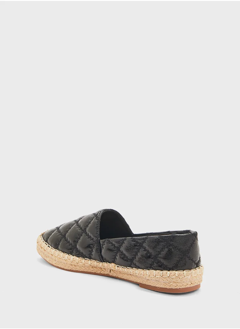 جينجر Crinkle Quilted Espadrille