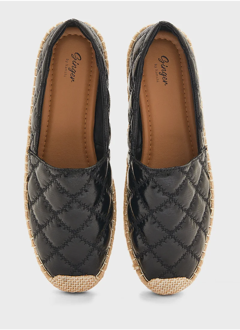 Ginger Crinkle Quilted Espadrille