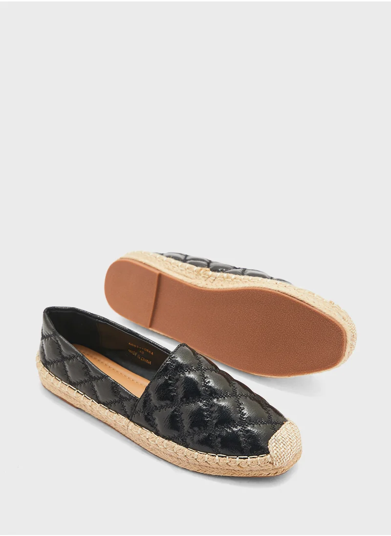 Ginger Crinkle Quilted Espadrille