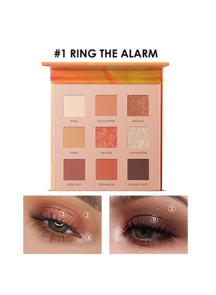 Focallure 9-Pan Eyeshadow Palette #1 Ring The Alarm - Image 2