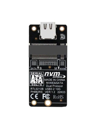 M.2 NVME Hard Disk Box Transfer Card RTL9210B Chip Type-C / USB-C USB3.1 Gen2 10Gbps(Black) - pzsku/ZCC5A7D673140EB69177BZ/45/_/1731171961/a1c65e05-a271-4977-9387-b477e574a8a9