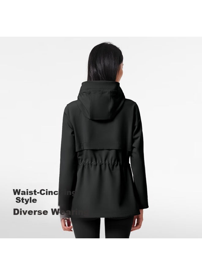 Pelliot Women'S Outdoor Softshell Jacket Windproof Water-Resistant Mountain Climbing Coat Autumn Winter Slim Fit Casual Jacket 12330602 Yellow Xl - Image 3